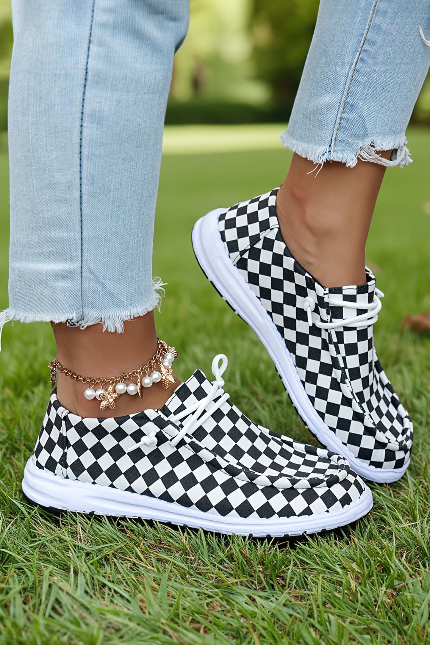 Checkered Love Shoes RTS