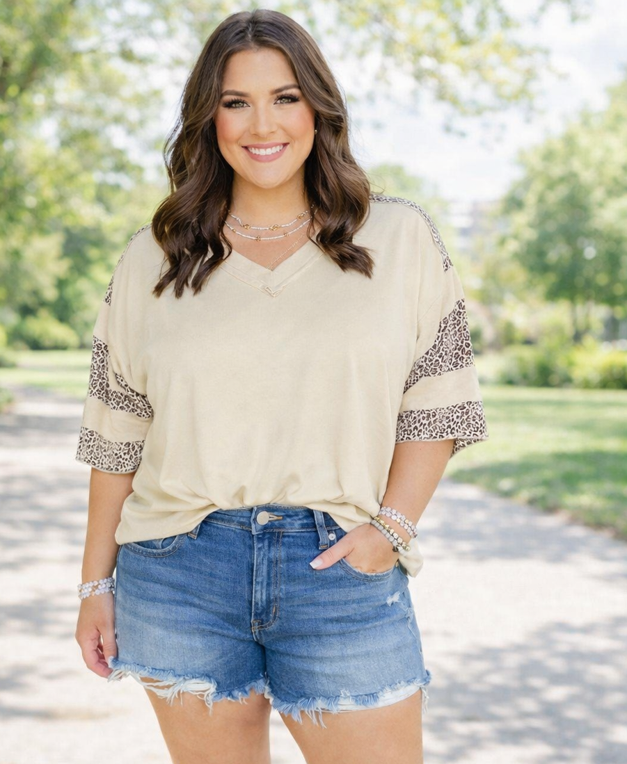 Leopard Plus Top