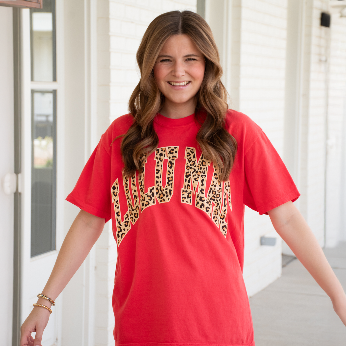 Leopard Adult Paprika Comfort Colors Tee