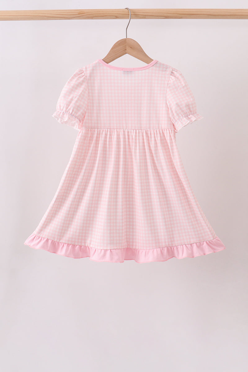 Pink Jack-O-Lantern  Applique Dress