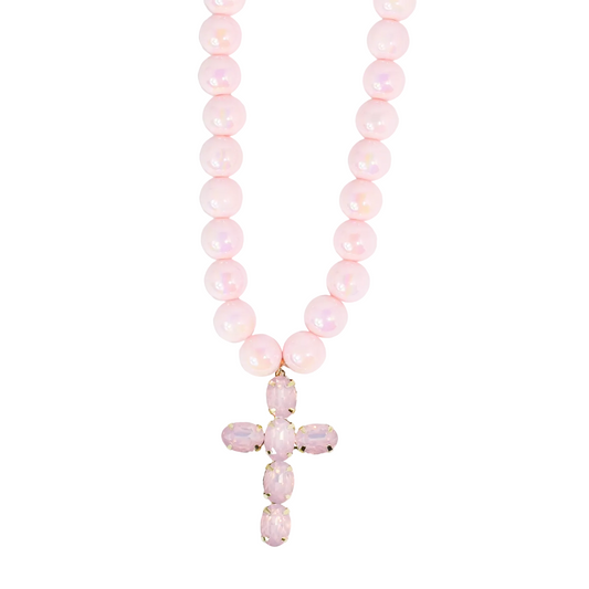 Pink Grace Cross Necklace