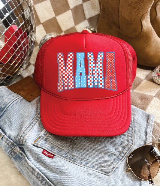 Patriotic MAMA -  Foam Otto Trucker