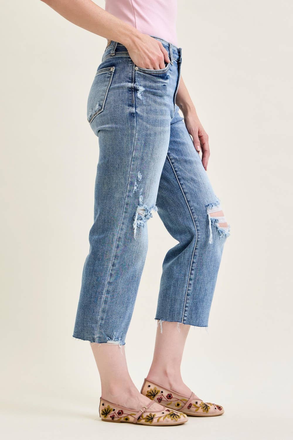 Judy Blue Crop Wide Leg