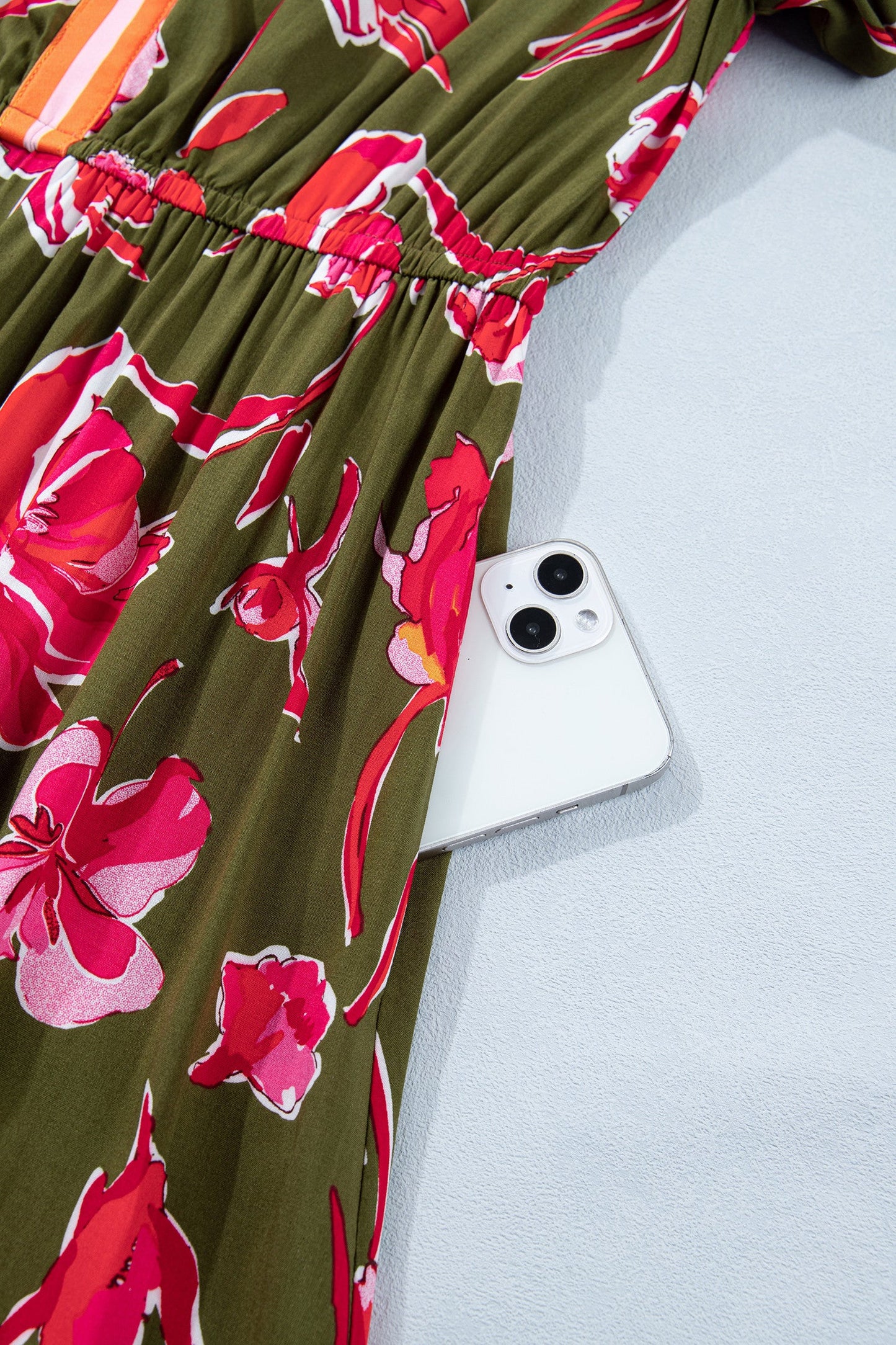 Green Floral Maxi Dress