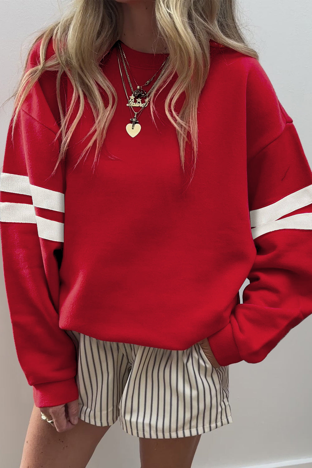 Varsity Stripe Sweatshirt