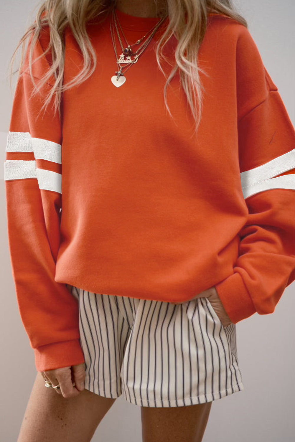 Varsity Stripe Sweatshirt