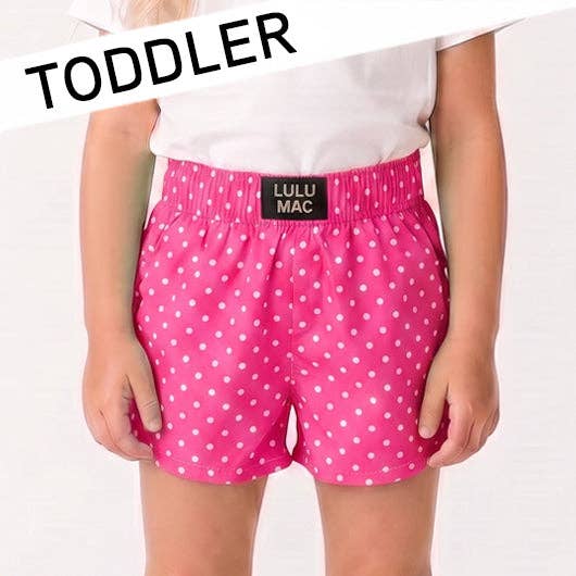 TD-SH-1010 Bubblegum Mini Polka Dot TODDLER SHORT