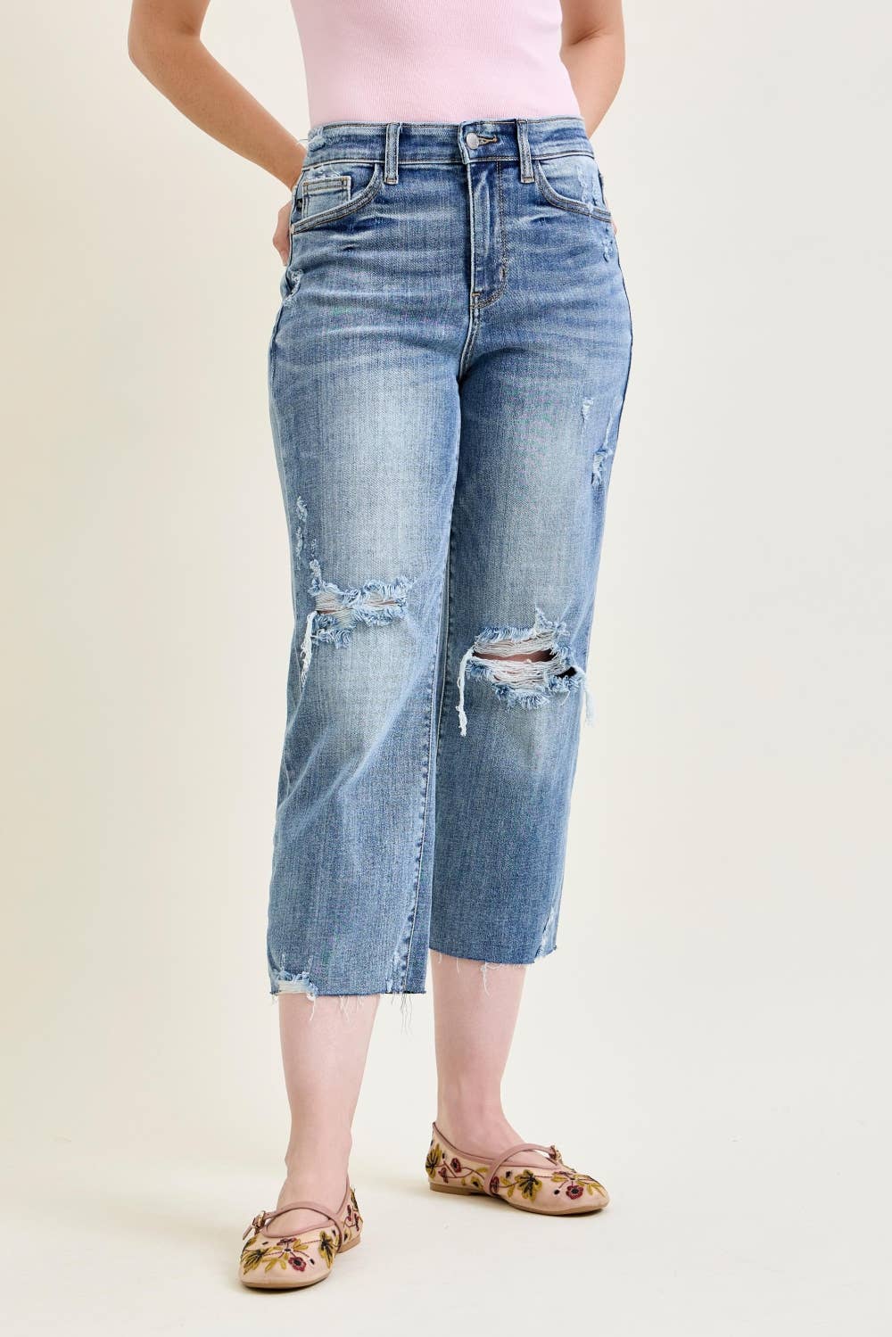 Judy Blue Crop Wide Leg