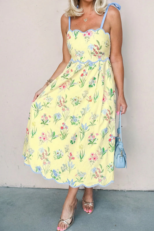 Buttercup Floral Midi Dress RTS