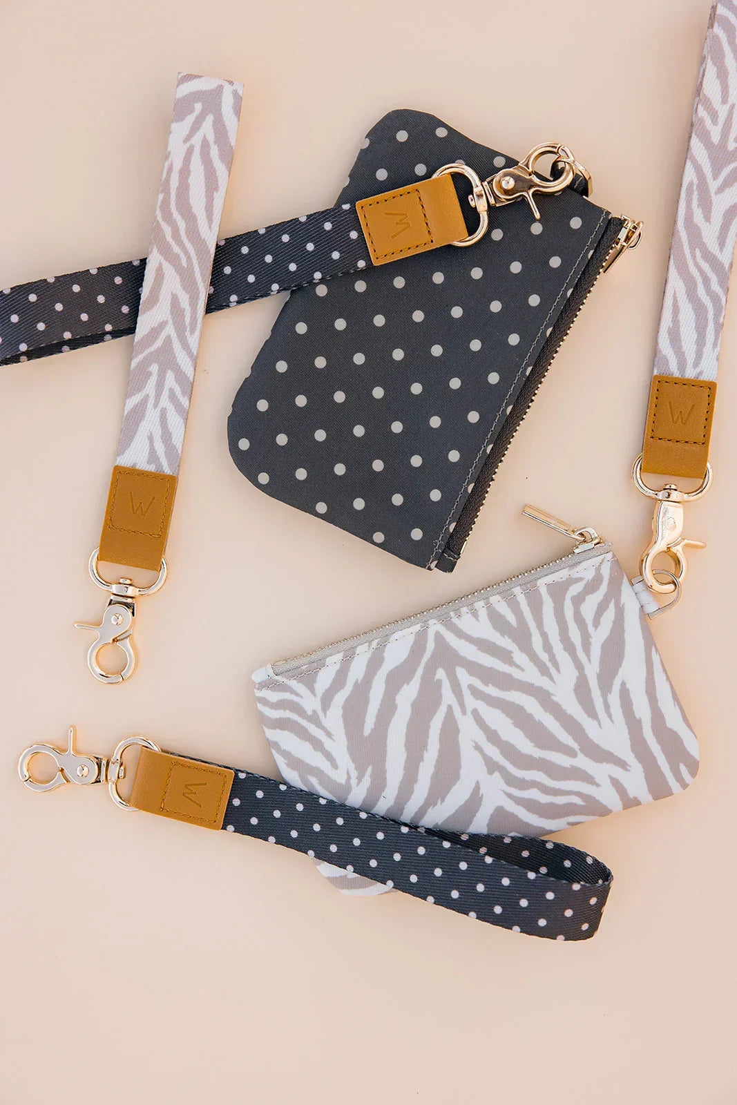 Cocoa Dot Wrist Lanyard