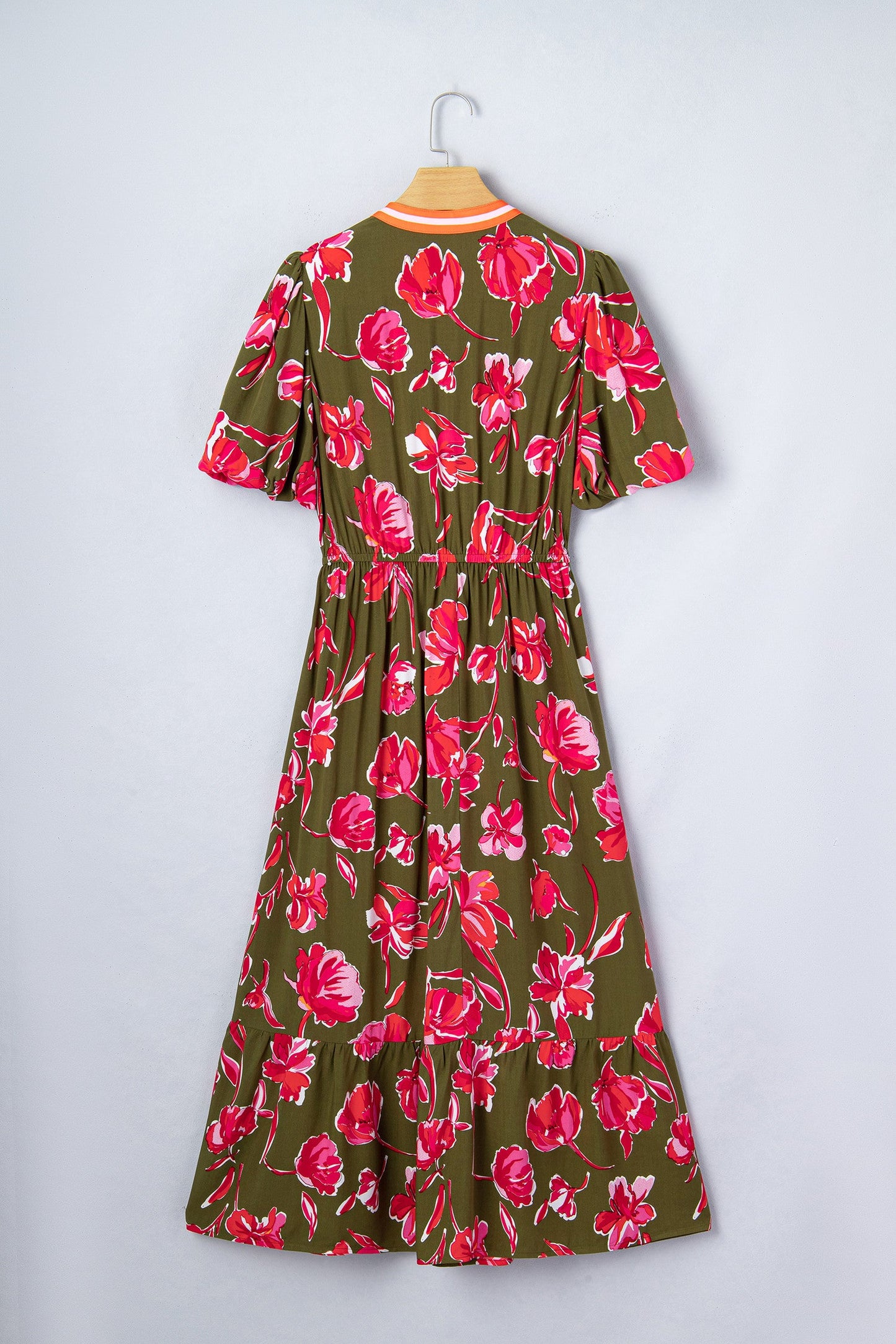Green Floral Maxi Dress