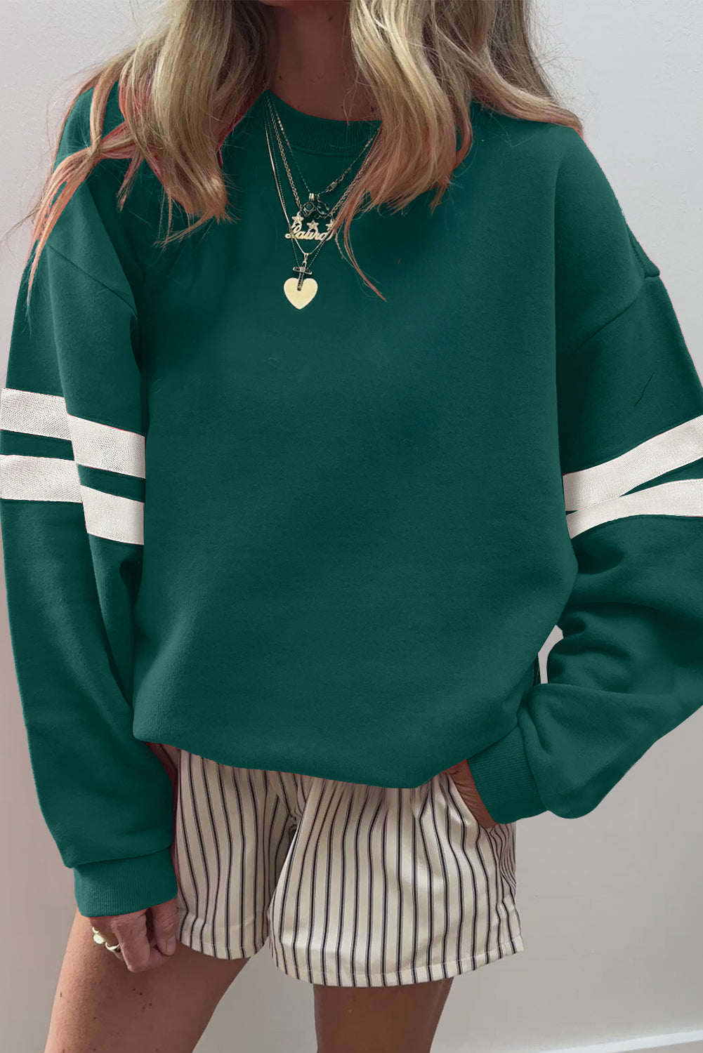Varsity Stripe Sweatshirt
