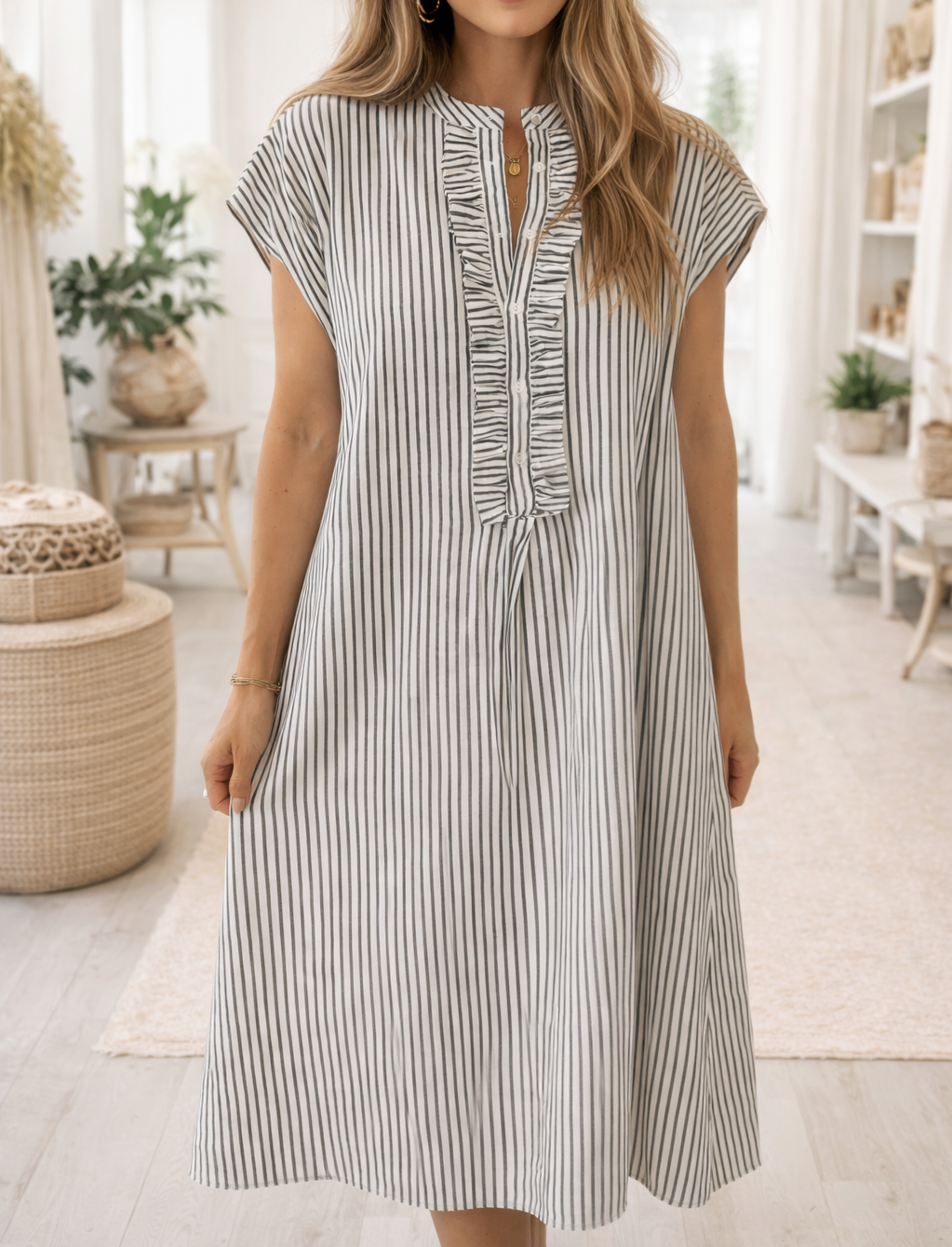 Dainty Stripe Dress RTS