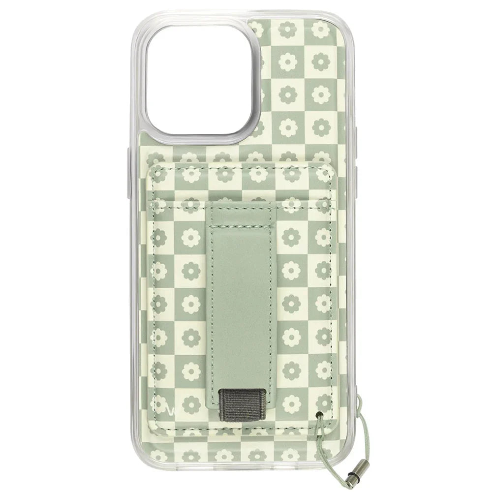 Blooming Check Magnetic Case and Wallet