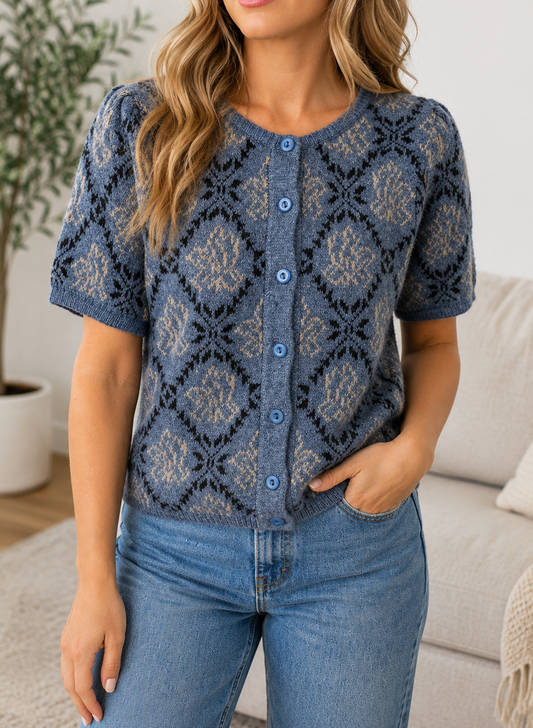 Bluebell Boho Button Cardigan