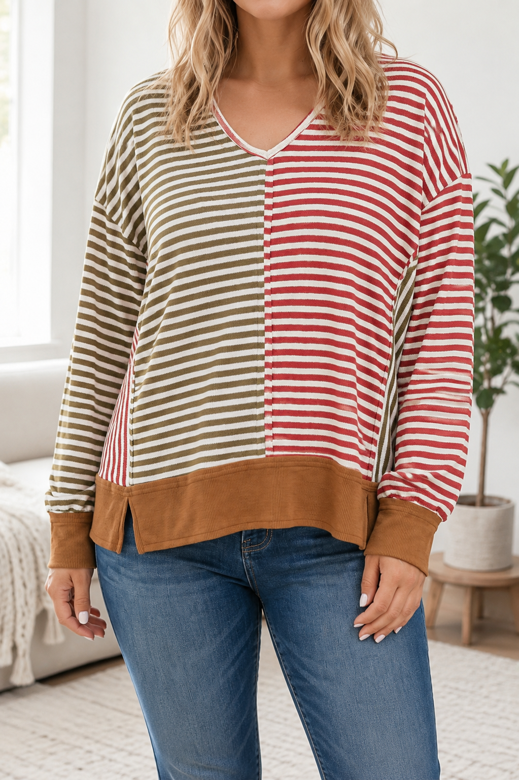 Autumn Mix Stripe Top