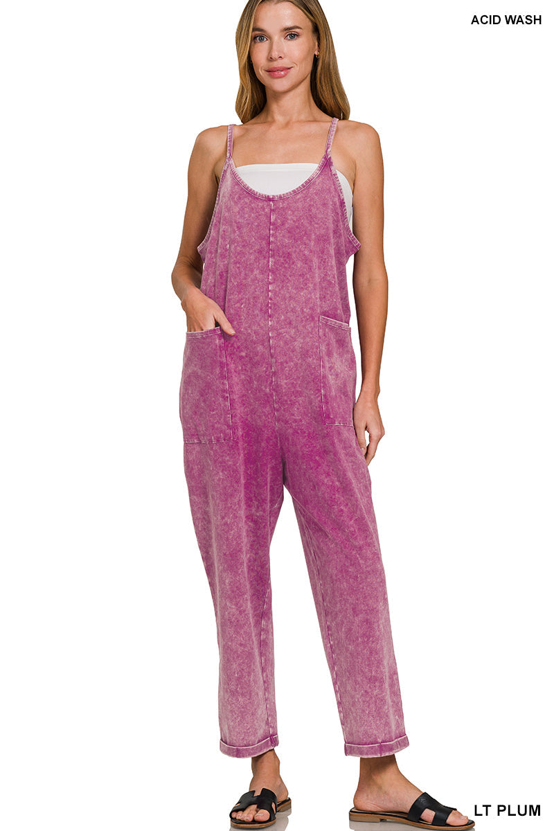 Zenana Spaghetti Strap Overalls