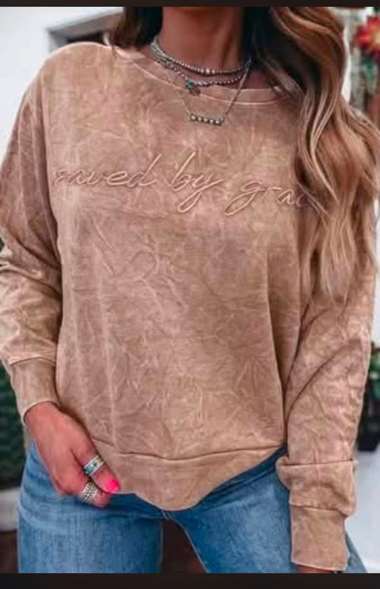 Rooted in Grace Embroidered Sweatshirt
