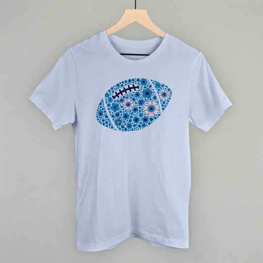 Floral Football Blue