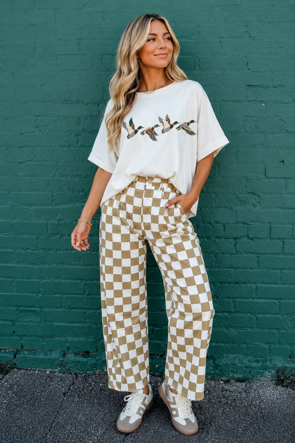 Ducks in Flight Boxy Graphic Tee RTS
