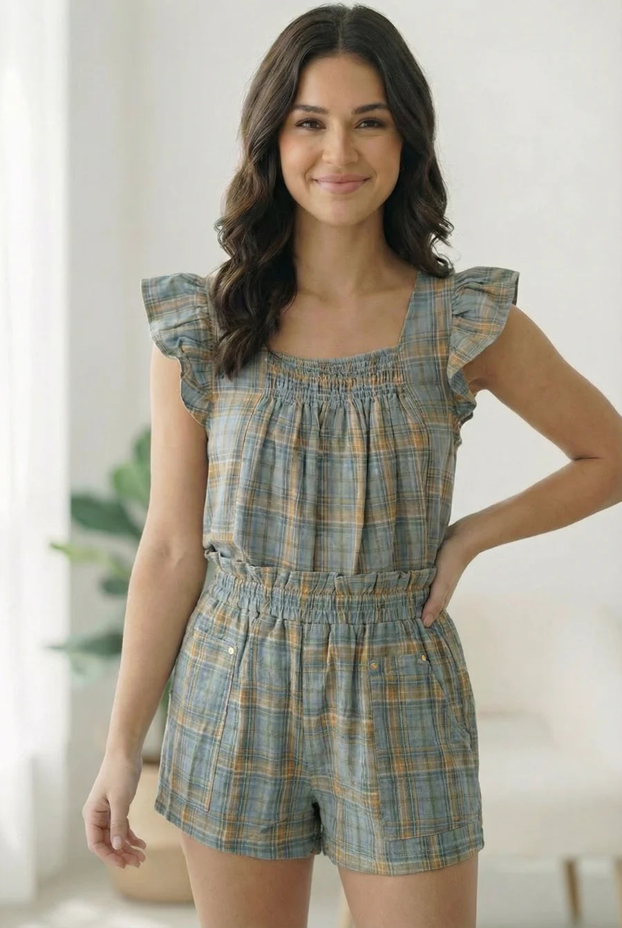 Easy Days Plaid Set
