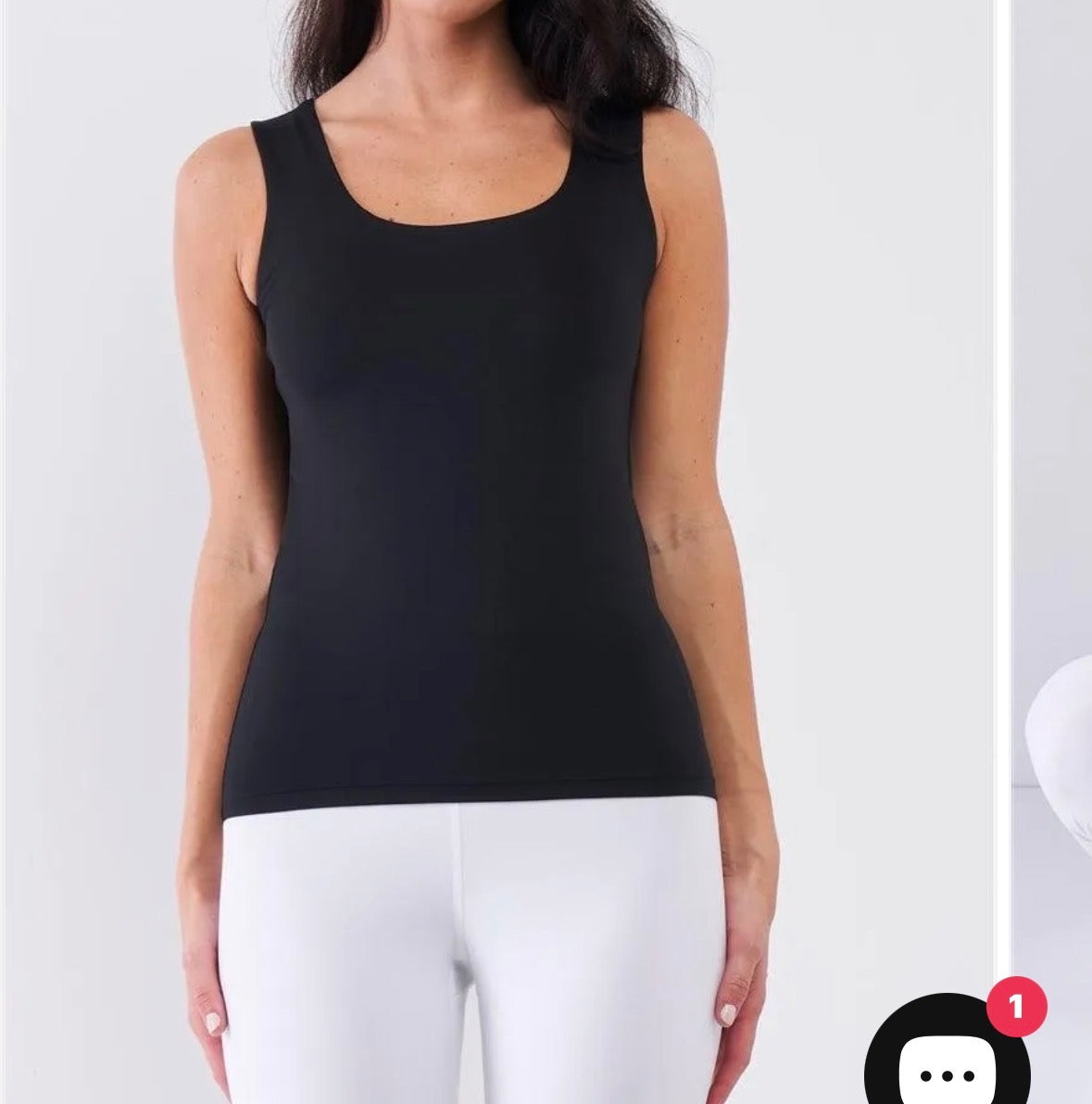 Black Round neck tank