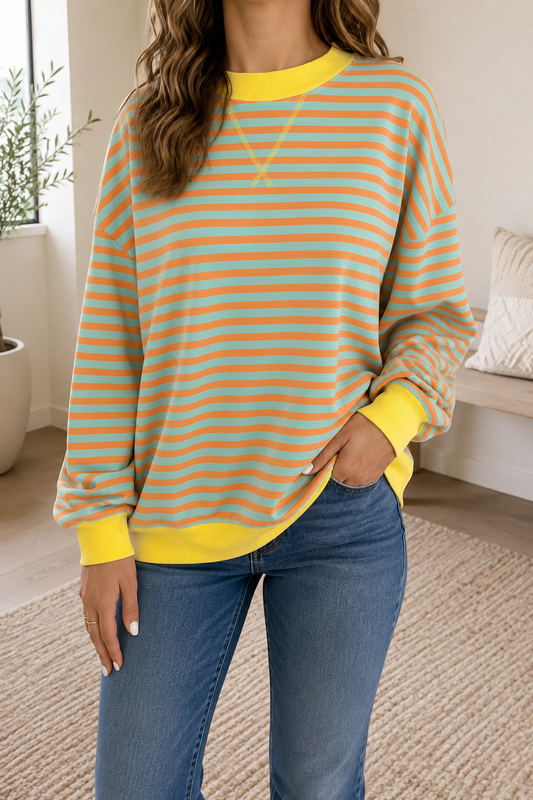 Sunshine Stripe Sweatshirt