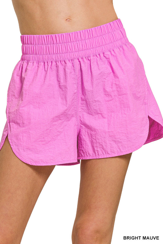 Zenana Windbreaker Running Shorties