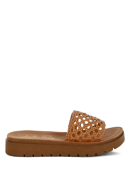 Woven Sandals-Tan
