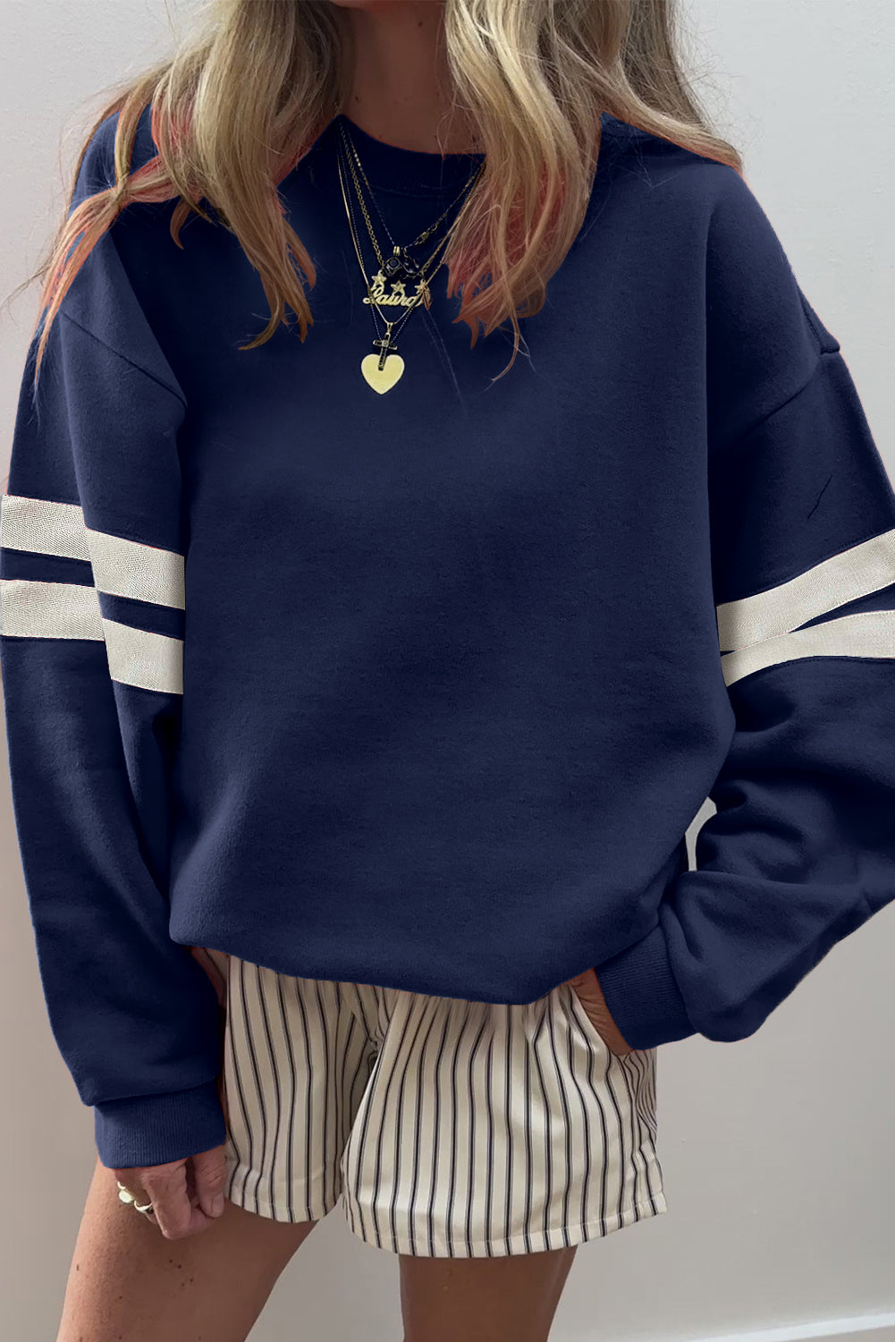 Varsity Stripe Sweatshirt